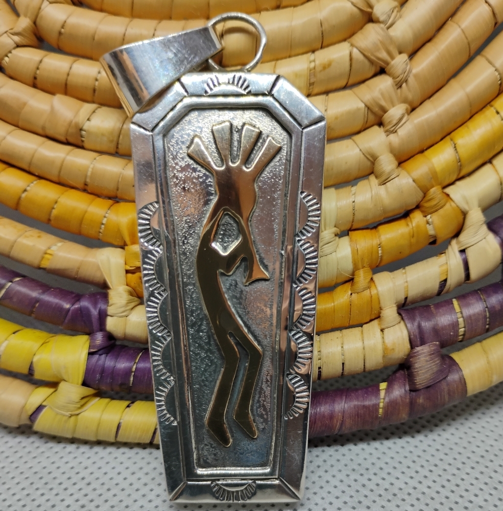 Vintage Sterling Kokopelli Pendant